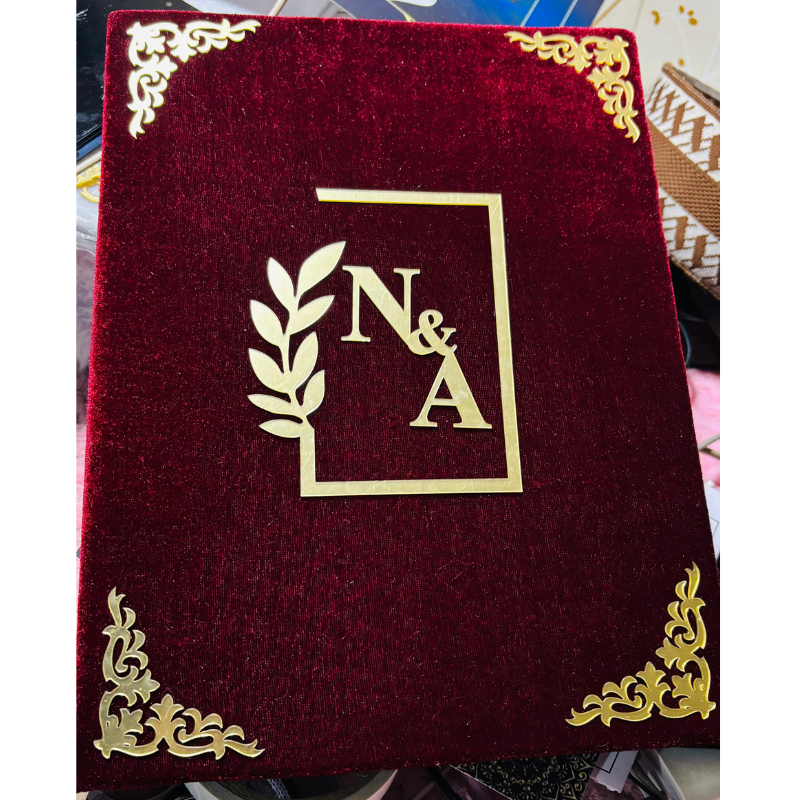 Trendy Customised Nikah Nama File