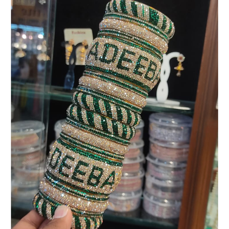 Premium Customised Bridal Chooda | Trendy Name Bangles Set