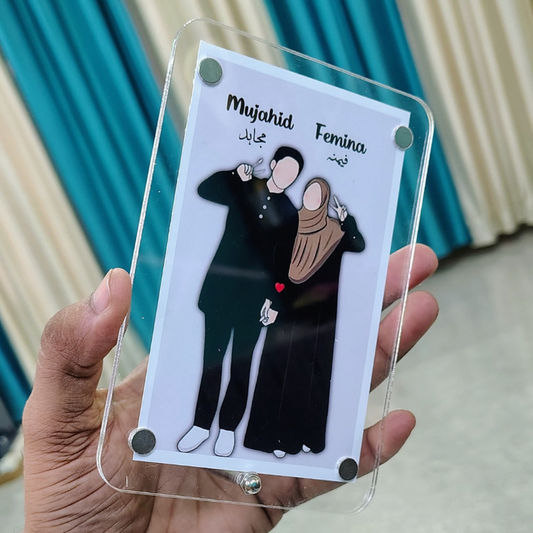 Customized Acrylic Photo Frame | Magnetic & Stand Included