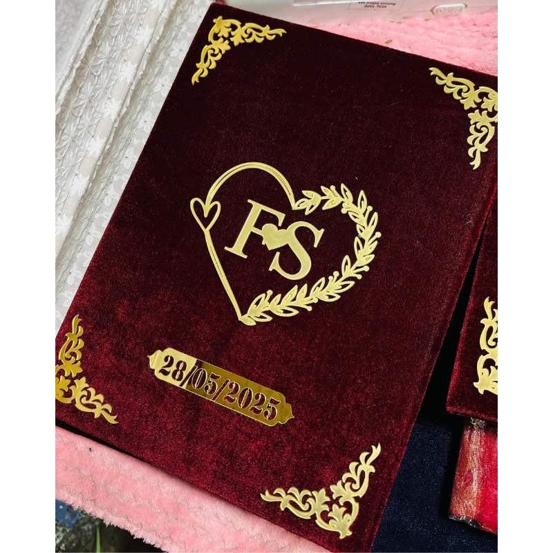 Trendy Customised Nikah Nama File