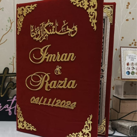 Trendy Nikah Nama for Nikah