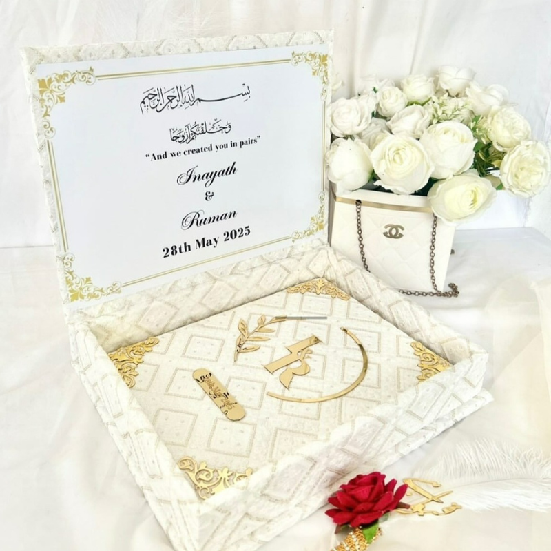 Nikah Nama + Accessories Box + Personal Customised Pen (Combo of 3)