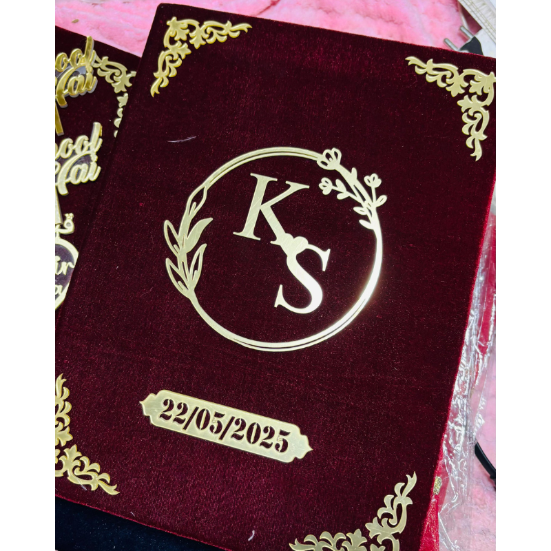 Trendy Customised Nikah Nama File