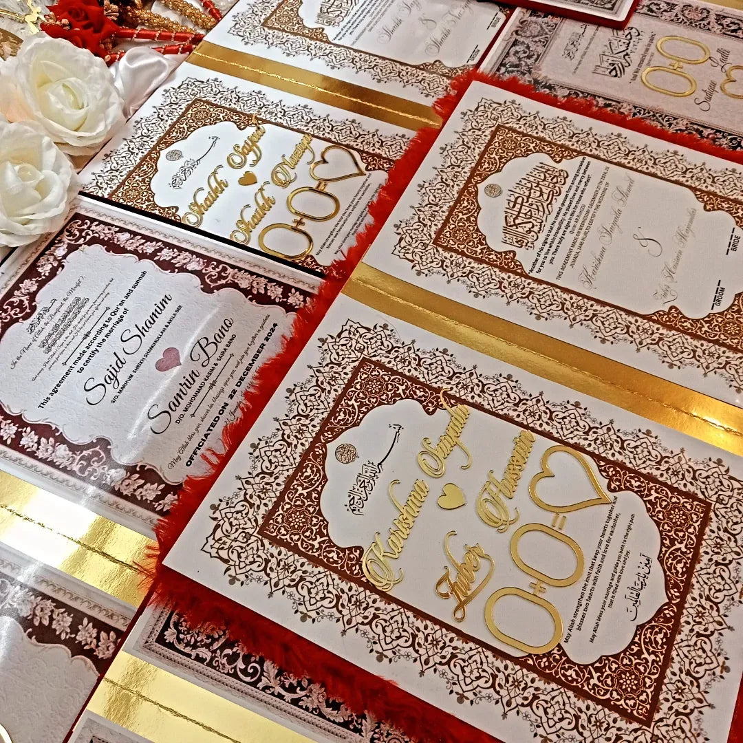 Trendy Nikah Nama for Nikah