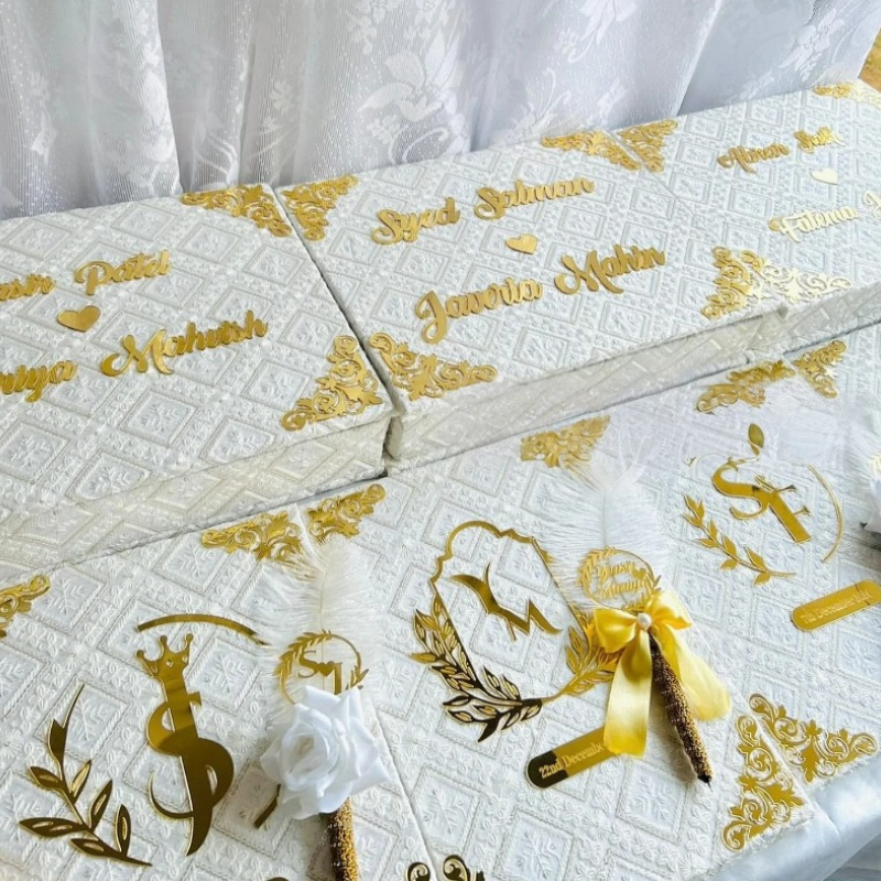 Nikah Nama + Accessories Box + Personal Customised Pen (Combo of 3)