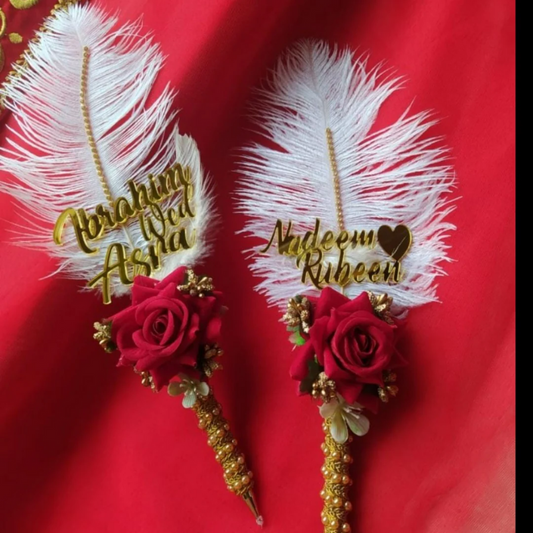 Customised Nikah Pen with Name Engraving | Personalized Wedding Signature Pen