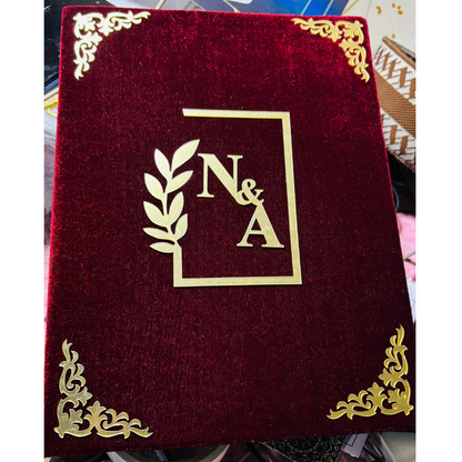 Trendy Customised Nikah Nama File