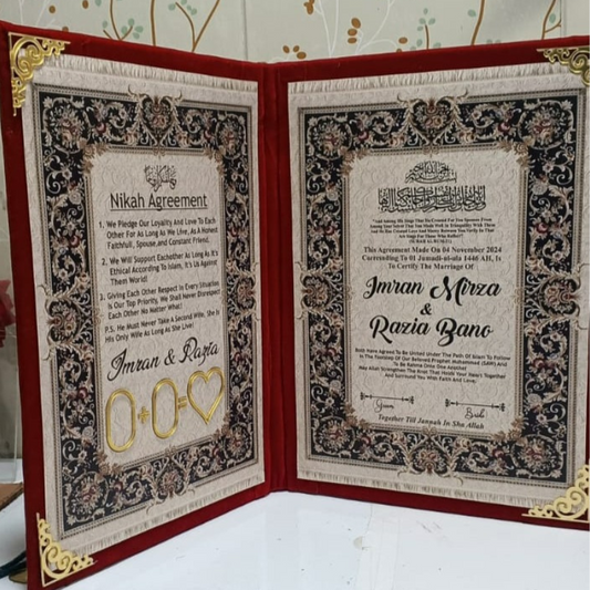 Trendy Nikah Nama for Nikah