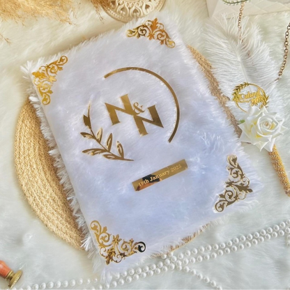 Trendy White Farr Nikah Nama + Qubool Hain Pen