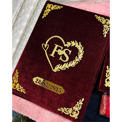 Trendy Customised Nikah Nama File