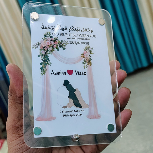 Customized Acrylic Photo Frame | Magnetic & Stand Included