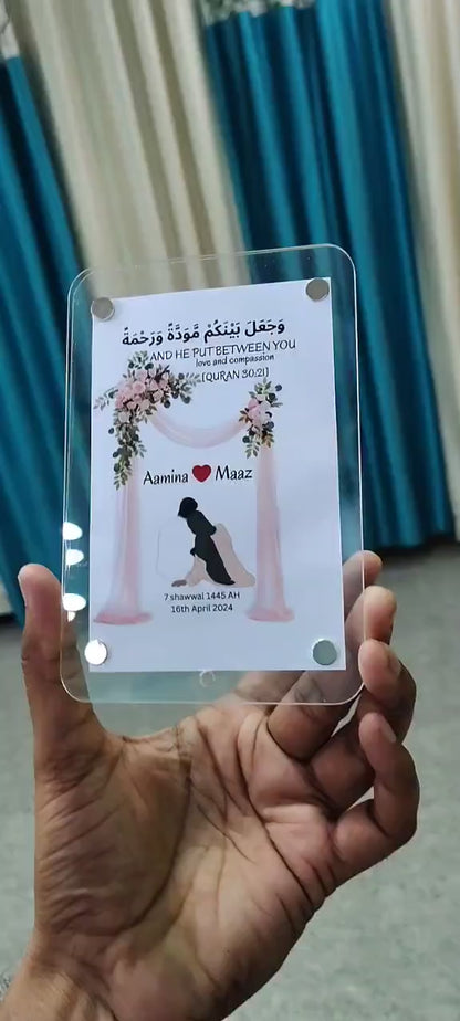 Customized Acrylic Photo Frame | Magnetic & Stand Included