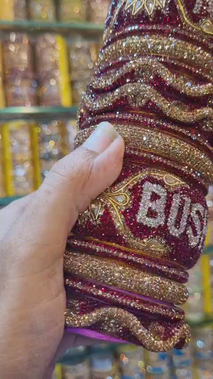 Premium Customised Bridal Chooda | Trendy Name Bangles Set